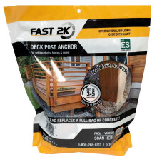 Fast 2K Deck Post Mix | Expanderande skum som alternativ till betong för installationer av stolpar