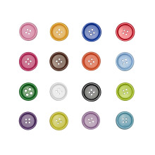 Libiline 100 buc nasturi din rasina, culoare solida, 4 gauri, imbracaminte de cusut, confectionare de carduri de pulover, camasa (multicolor, 11/