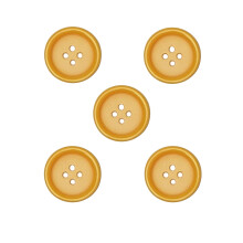 LIBILINE 100 PCS ra?ina de ra?ina Culoare solida 4holes Crafata ambarca?iunilor de cusut card de cusut care face pulover tricou (galben 1 """" (25m