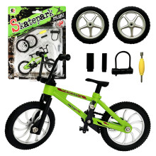 Brinquedos de mountain bike de mountain bike de metal infantil de dedo de dedo mini dedo bmx cenar presente para crian   a (verde)