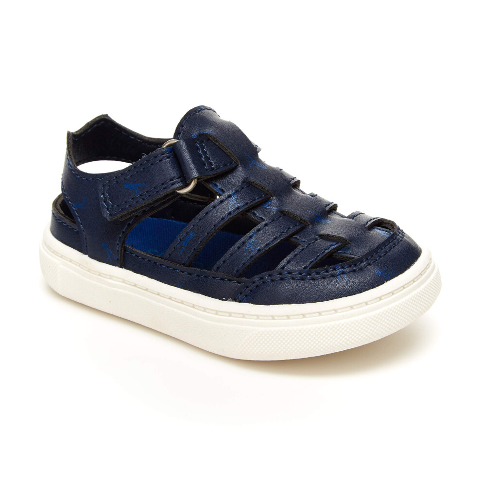 Simple Joys by carters Baby Boys Frankie Sandal Navy 3 Infant