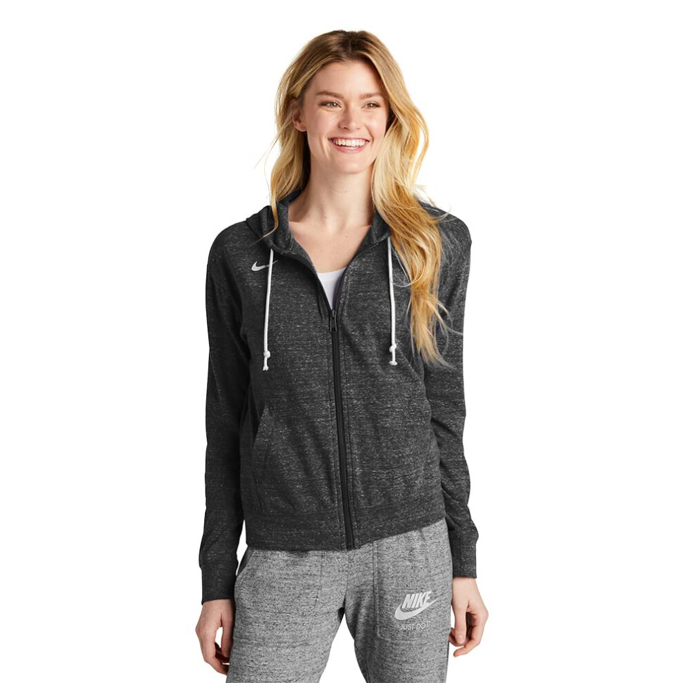 Nike WOMEN'S SW GYM VINTAGE FULL ZIP HOODIE Black  Small
