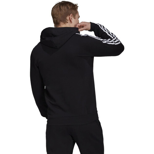 Adidas adidas Ανδρικό Φούτερ Essentials 3-Stripes, Μαύρο/Λευκό, Large 1