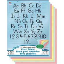 Dixon Ticonderoga - Pacon PAC74733-2 Colored Paper Chart Tablet Spiral Bound - Set of 2