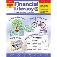 Evan-Moor EMC3126 Financial Literacy Lessons & Activities, Grade 6