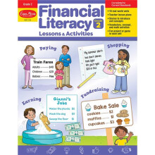 Evan-Moor EMC3122 Financial Literacy Lessons & Activities, Grade 2