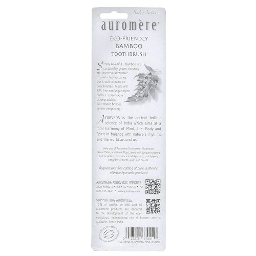 Auromere Bamboo Toothbrush (6 Pack) 1
