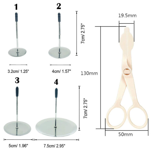 Σετ Εργαλείων Διακόσμησης Κέικ, 7pcs Ανοξείδωτα Σαπούνια και 4pcs Νάιλον Λουλουδιών 2