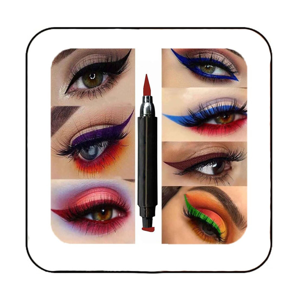 Edanta Eyeliner Stamp Matte Eye Liner Pen High Pigment Cosplay Eyeliners Long Lasting Costume Eyes Makeup for Women and Girls Pack of 1 (C-R-image-OPC-PFNGWTZ-NEW