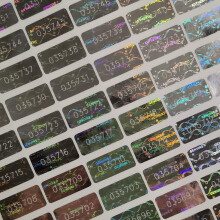 580 Pcs 0.787x0.39 tum Hög Säkerhet Tamper Evident Seal Garanti Void Original Äkta Hologram Klistermärken
