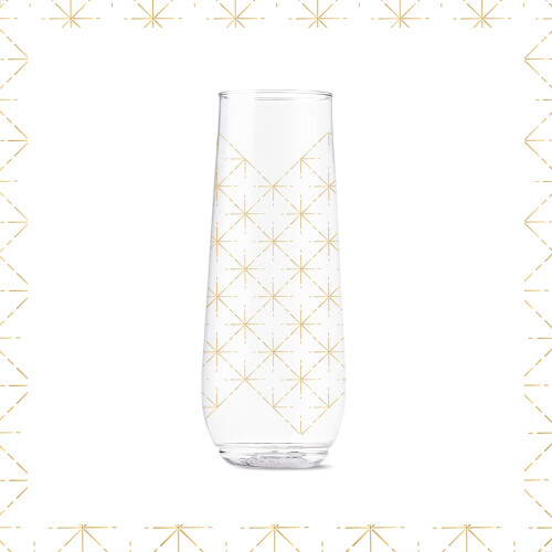TOSSWARE POP 9oz Flute Festive Cheers Series SET DI 6 Premium Qualit 1