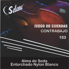 Cuerdas de Contrabajo Tololoche, Selene (Juego Completo, 4 Cuerdas), Cuerdas para Tololoche (Blanco)