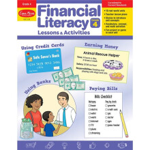 Evan-Moor EMC3124 Financial Literacy Lessons & Activities, Grade 4