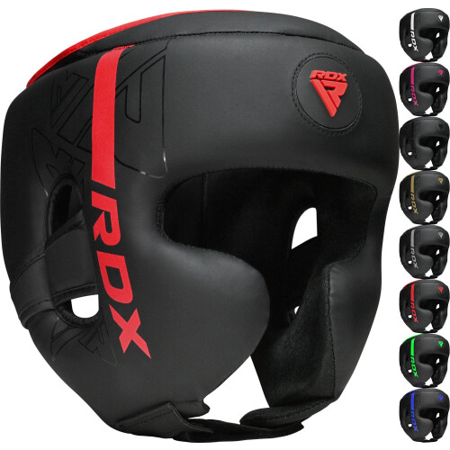 RDX Boxing Headgear  MMA Training  Adjustable Padded Kara Muay Thai He