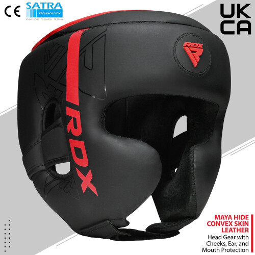 RDX Boxing Headgear  MMA Training  Adjustable Padded Kara Muay Thai He 1
