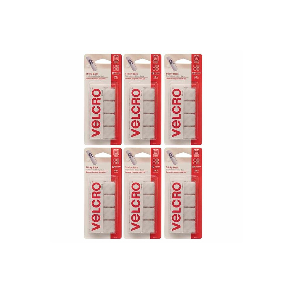cloth hook and eye USA VEC90073-6 0.88 in. Squares Cloth Hook & Eye Tape - Pack of 6