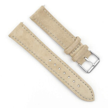 Onthelevel ruskind l?der med sort l?der back watch b?nd stropp til m?nd eller kvinder - 18 mm 19 mm 20 mm 22mm 24mm | Flere farver (19 mm khaki)