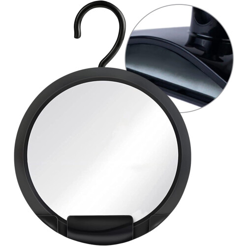 MIRRORVANA Specchio antiappannamento doppio per la rasatura con gancio per appendere