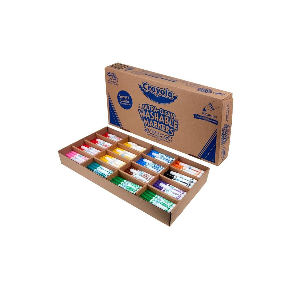Crayola Bin588220 Washable Broad Line Markers - 200 Count