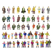 Hiawbon 50 St  ck 1:87 Ma  stab/HO Ma  stab Menschen Figuren Set Tiny Sitzen ein