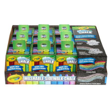 Crayola BIN514008 Washable Sidewalk Chalk Tray - 16 Count