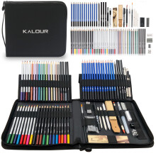 KALOUR 82 Pack Drawing Sketching Pencils Kit Premium Sketch Art Suppl