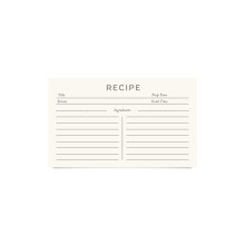 Jot & Mark Receptkort 3x5 Tum Släta Dubbel Sidan, 50 Stycken (Modern Minimal)