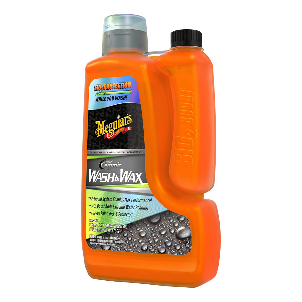 Meguiars Hybrid Ceramic Wash Wax 48 Oz Wash With 8 Oz Sio2 Boost 070382015749