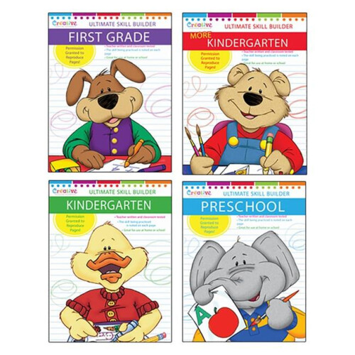 PBS Publishing PBSCTM2022 Ultimate Skill Builder Workbook Bundle - Set of 4