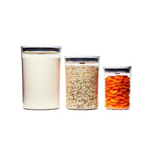 OXO Good Grips Round POP 2.0 - Ensemble gradu de 3 pi ces (1,5 3,3 5,2 qt)