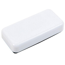 J&J Worldwide Magnetic Glass Dry Erase Whiteboard Eraser Max Clean Dry Dry Eraser Magnetic 4.4 """" X2.0 """" Premium Glass Whiteboard Eraser