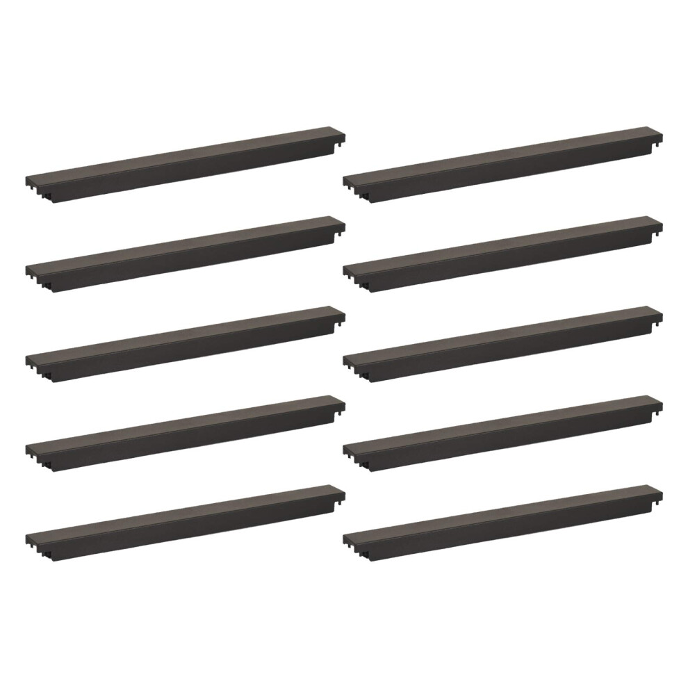 Aeons 1U - Distanziale Per Pannello Di Montaggio Su Rack Per Server Da 19 Pollici, In Plastica, Senza Attrezzi Di Plastica, Confezione Da 10 Pezzi, Colore: Nero-image