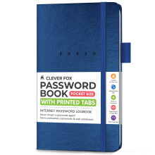 Clever Fox Password Book - Alphabetized Internet Address & Password Or
