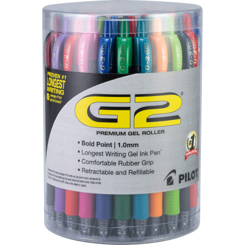 Pilot Pilot G2 Premium Gel Roller Pens Bold Point 1 mm Pot van 36 Assorti