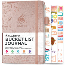Clever Fox Bucket List Journal - Elenco dei desideri stimolante e libro di viaggio f