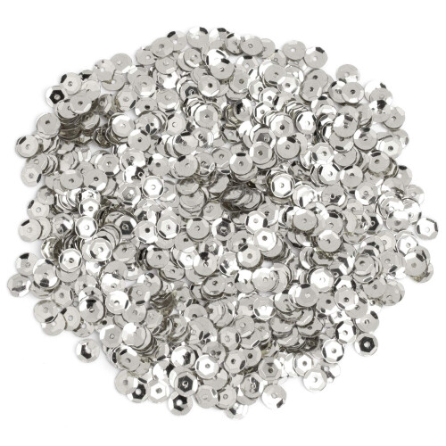 Cousin DIY Silver 5mm Cupped Sequins  800pc 2