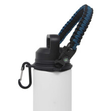 ONE MISSIONX PARACORD HANDLING Kompatibel med Yeti Rambler 36oz 26oz 18 oz 12 oz 46 oz vandflasker Holdbar b?rer Strap - Holder (Diamond Teal/Com
