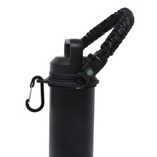 ONE MISSIONX PARACORD HANDLING Kompatibel med Yeti Rambler 36oz 26oz 18 oz 12 oz 46 oz vandflasker holdbar b?rer Strap - Holder (Black Speckled/C
