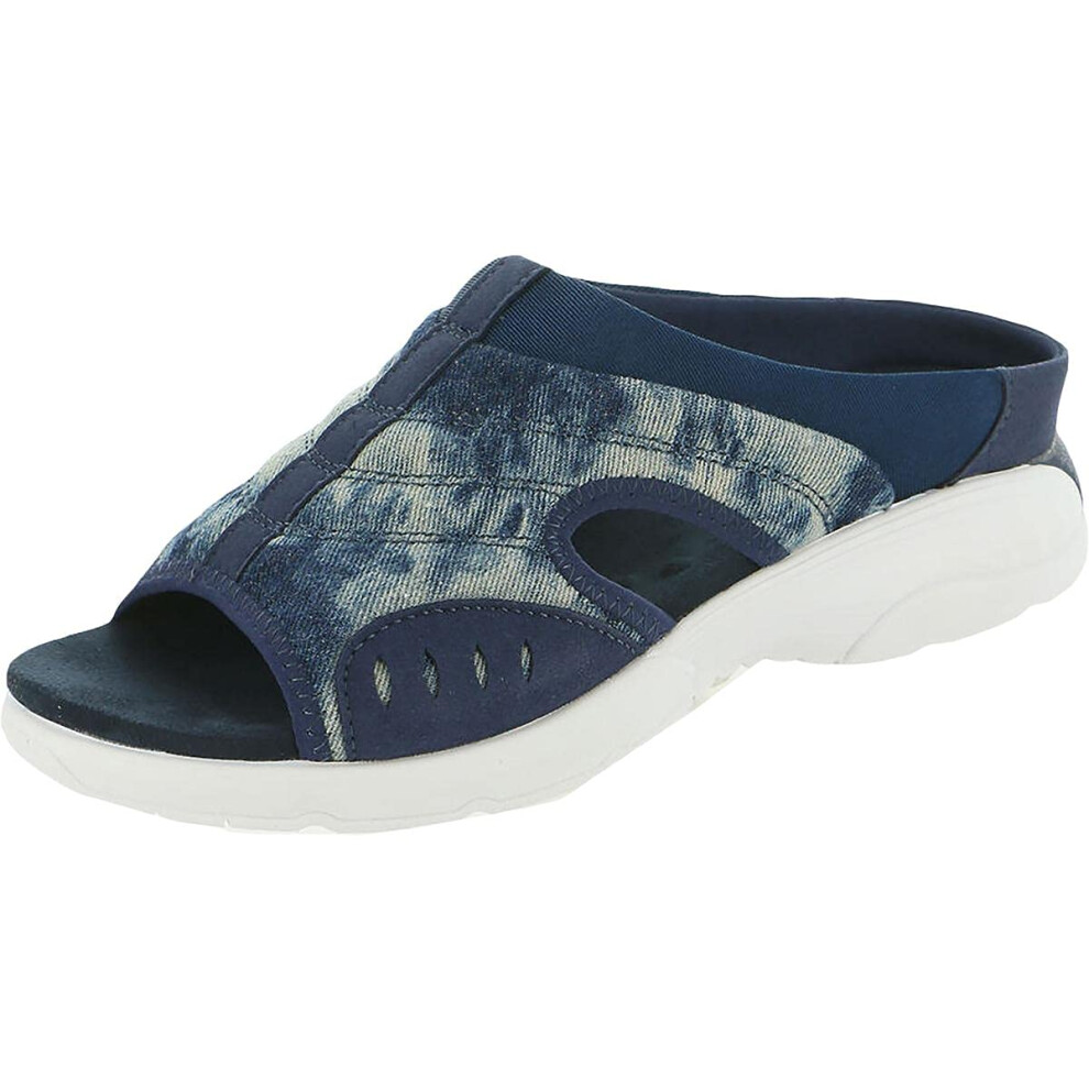 Easy Spirit Women's TRACIEE7 Flat Sandal Denim 404 7