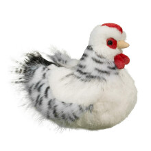 Douglas Salty Black & White Hen Chicken Plush Stuffed Animal