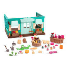 Lil Woodzeez - Honeysuckle Hollow General Store - Dollhouse Playset with Furnitures & Accessories - Pretend Play Toy for Kids Age 3+