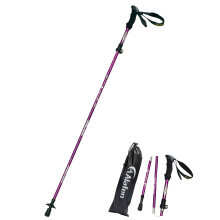 Un b   ton de randonn   e ultral   ger pliable en aluminium ALAFEN pour voyage et trekking