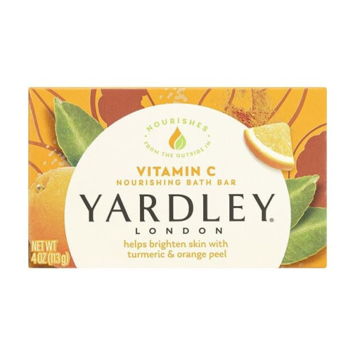 Yardley Yardley London, Moisturizing Badje, Vitamine C, 4 oz (113 g)