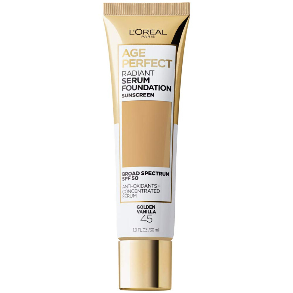 L'or Al Paris Age Perfect Radiant Serum Foundation Met Spf 50 Golden Vanilla 1 Fl Oz-image