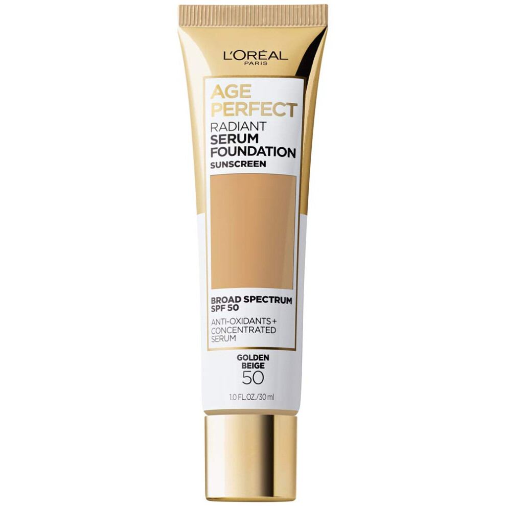 LâOrã©Al Paris Golden L'oreal Paris Age Perfect Radiant Serum Foundation With Spf 50