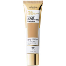 (Sand, 1 Fl Oz (Pack of 1)) L'Oreal Paris Age Perfect Radiant Serum Foundation with SPF 50 Deep Amber 1 Ounce