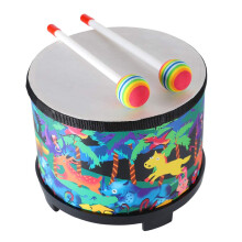 Ubblove Floor Tom Drum gyerekeknek 8 hvelykes tohangszeres zenei dob 2 kalapccsal csecsemoknek Klnleges karcsonyi szletsnapi ajndk, fekete