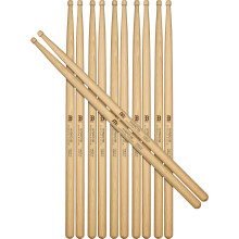 Podudzia Meinl Stick & Brush Hybrid 5B Half Brick (6 par 5 plus 1 gratis) - Hikora amerykanska z drewniana koncσwka w ksztalcie zoledzia/beczki - Mad