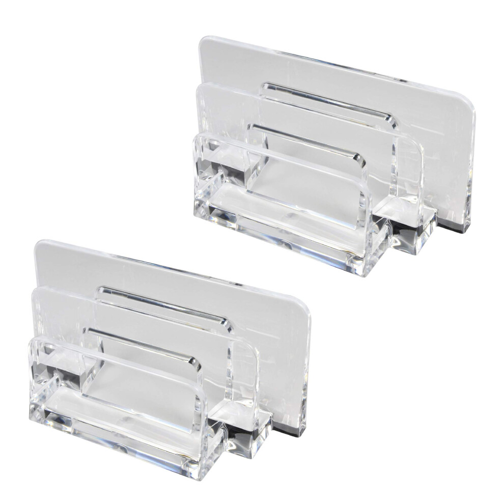 COMTOP  Acrylic Letter Sorter Little File Folder Sorter 2 Pack for Paper  Letter  Envelope  Office File Organizer  Office Su-image-OPC-PFRPW27-NEW