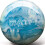 Palla da bowling Pyramid Path (trasparente vortice blu/bianco, 16 libbre) 1